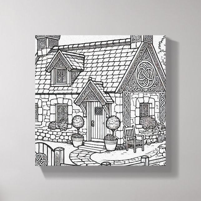 Toile Cottage en ardoise #46 (Recto)