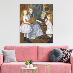 Toile Cottagecore Renoir Musical Sœurs Art Vintage