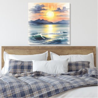 Toile Couche d'aquarelle