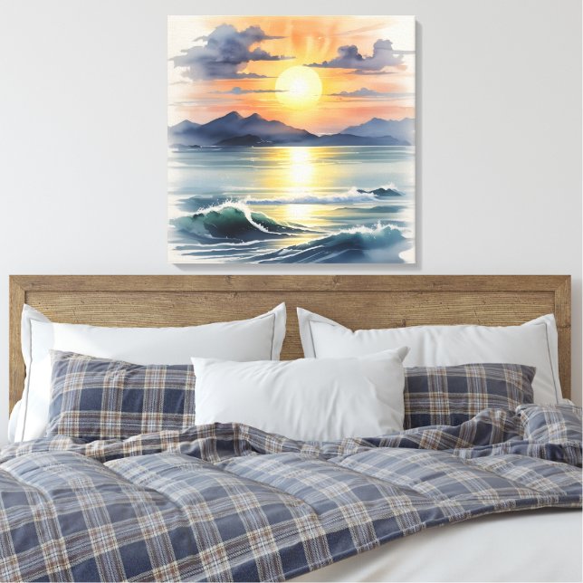 Toile Couche d'aquarelle (Insitu(Chambre))