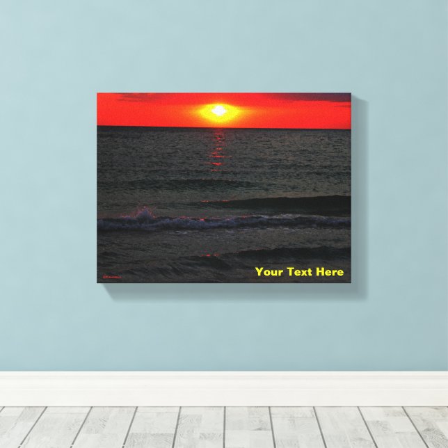 Toile Couché de soleil de Floride (Insitu (Plancher de Bois))