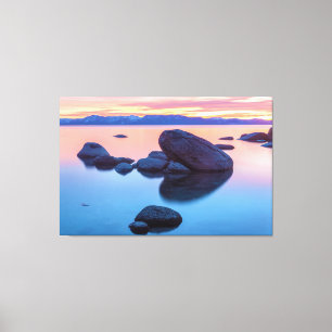 Toile Couché de soleil sur le lac Tahoe