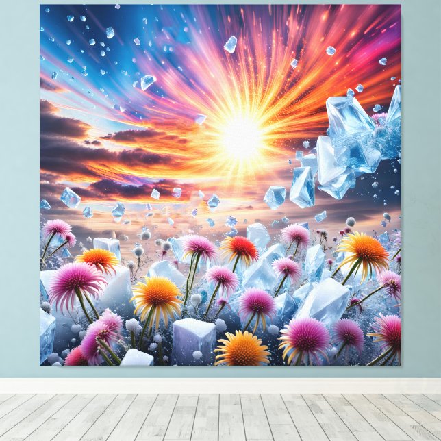 Toile Coucher de soleil (Insitu (Plancher de Bois))