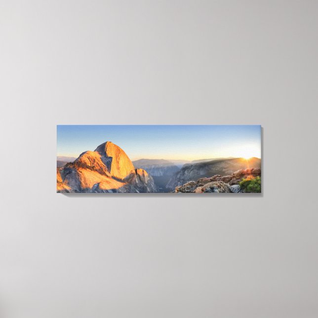 Toile Coucher de soleil à moitié dôme du Mont Watkins -  (Recto)
