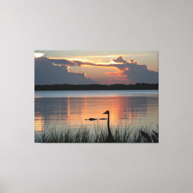 Toile Coucher De Soleil À Mt Dora, Floride (Recto)