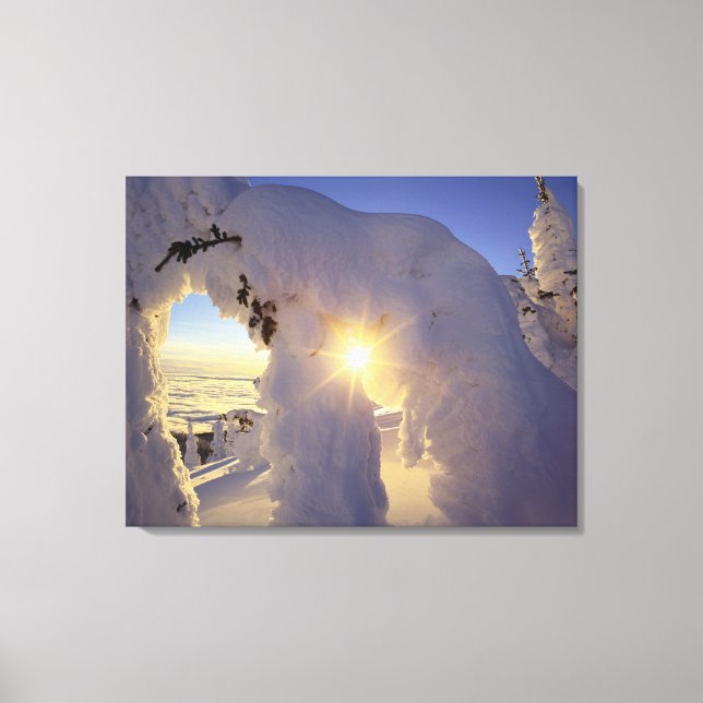 Toile Coucher de soleil à travers les Snowghosts à Big M (Recto)