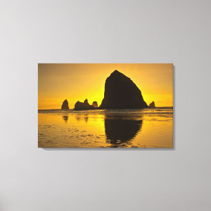 Toile Coucher de soleil, Cannon Beach, Oregon, États-Uni