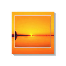 Coucher de soleil d'ambre pacifique