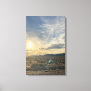 Toile Coucher de soleil dans le désert du Nevada – Ciel 
