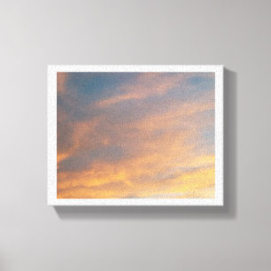 Toile Coucher de soleil dans les nuages