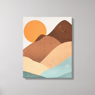 Toile Coucher de soleil de Boho Art