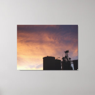 Toile Coucher de soleil de l'Illinois