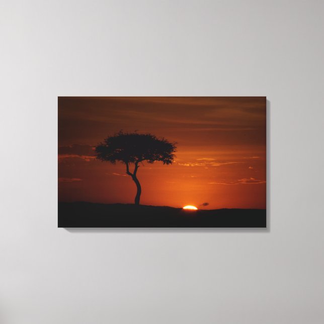 Toile Coucher de soleil de Savannah (Recto)
