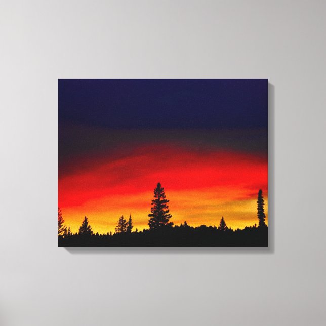 Toile Coucher de soleil de Yellowstone (Recto)