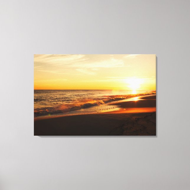 Toile Coucher de soleil dramatique sur le golfe du Mexiq (Recto)