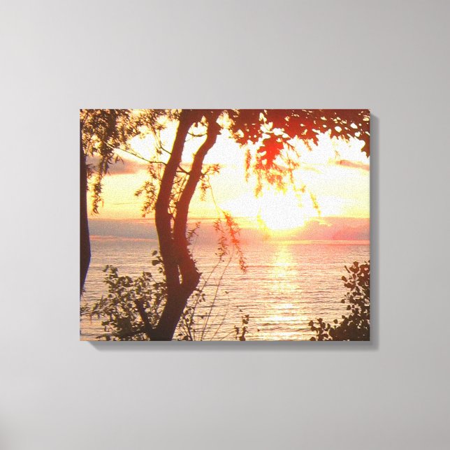 Toile Coucher de soleil du lac Supérieur (Recto)