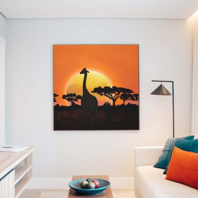 Toile Coucher De Soleil Extraordinaire Au Sérengeti ft.  (Créateur téléchargé)