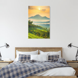 Toile Coucher de soleil indonésien 