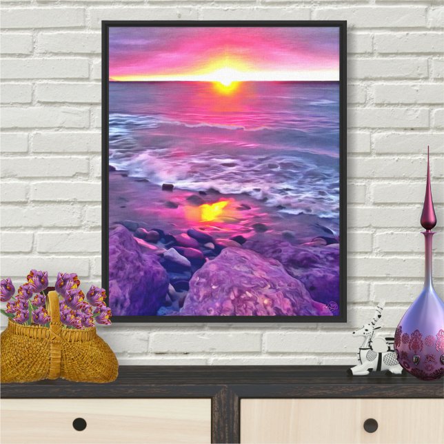 Toile Coucher de soleil Malecon 0911 Art (Créateur téléchargé)