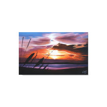 Coucher de soleil mauve multicouche