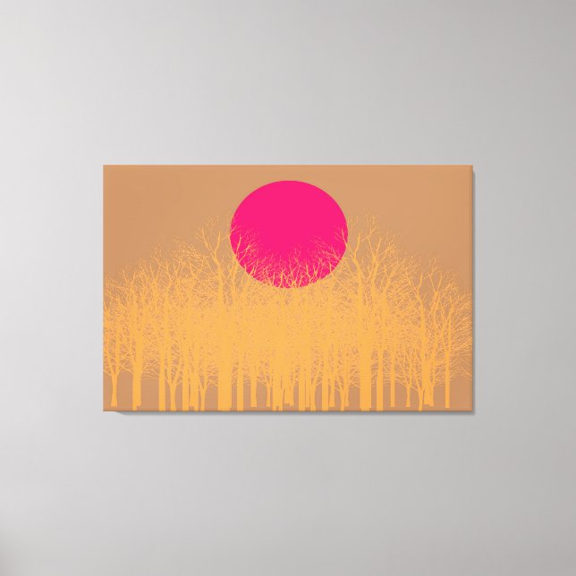 Toile Coucher de soleil orange (Recto)