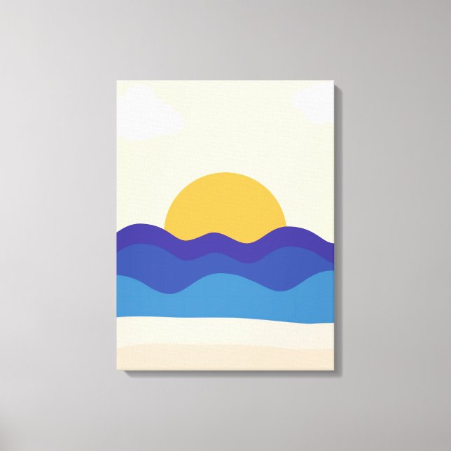 Toile Coucher de soleil paisible (Recto)