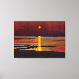 Toile Coucher de soleil, peinture d'art