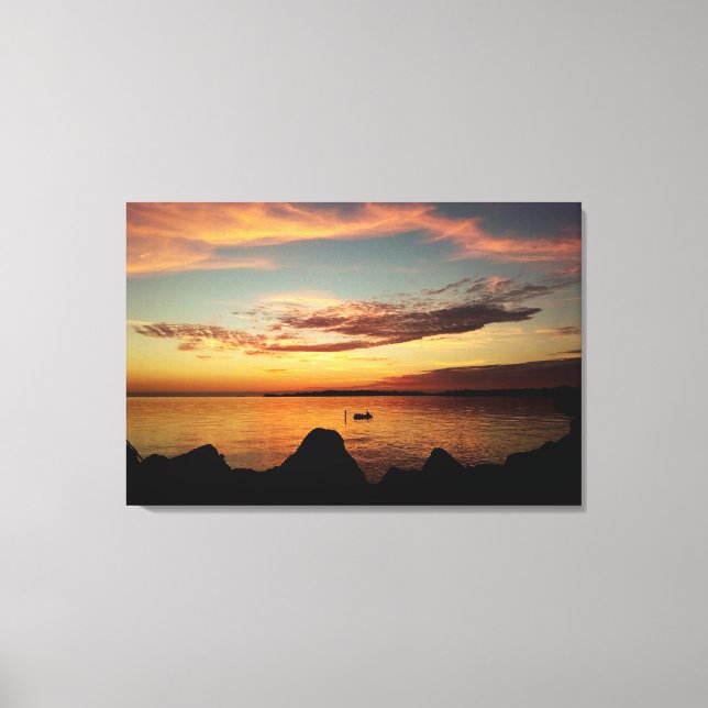 Toile Coucher de soleil sur cèdre 11 (Recto)