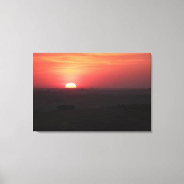 Toile Coucher de soleil sur la Palouse (Recto)