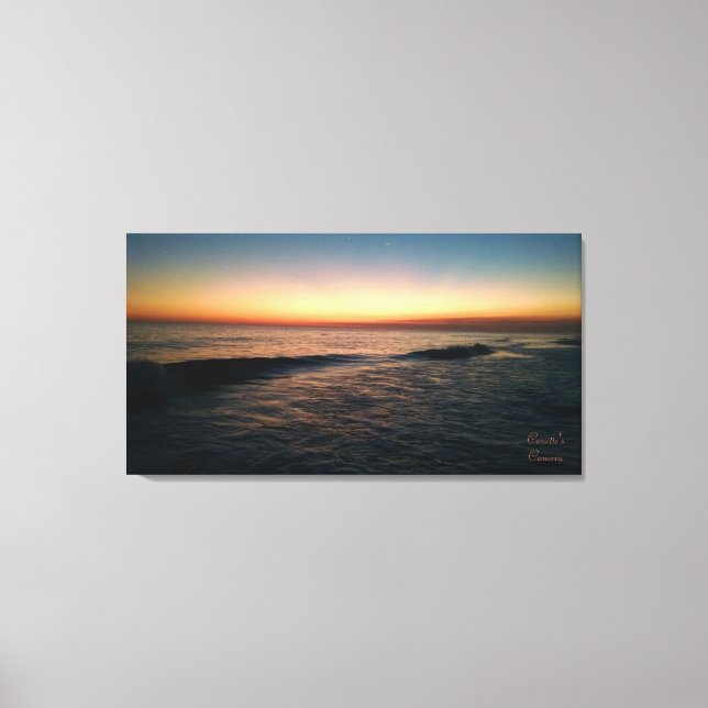 Toile Coucher de soleil sur la plage de Floride (Recto)