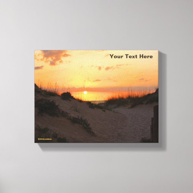 Toile Coucher de soleil sur la plage de Floride (Recto)