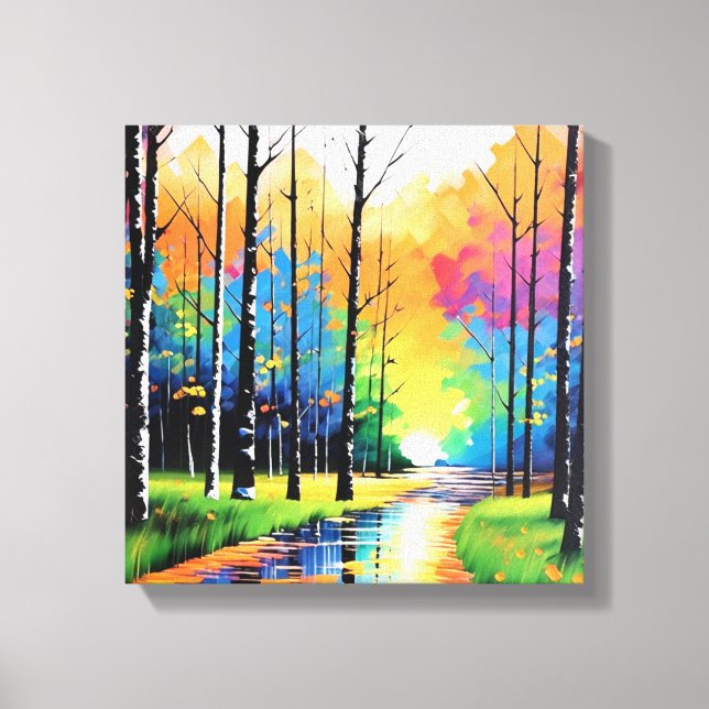 Toile Coucher de soleil sur le riverbend (Recto)