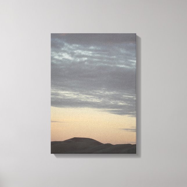 Toile Coucher de soleil sur les grandes dunes de sable,  (Recto)