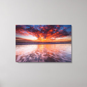 Toile Coucher de soleil sur les îles anglo-normandes