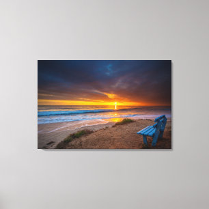 Toile Coucher de soleil sur l'océan Pacifique