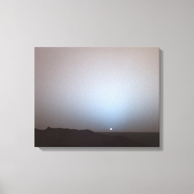 Toile Coucher De Soleil Sur Mars- Tiré Du Marais Rover-  (Recto)