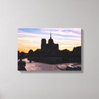 Coucher de soleil sur Notre Dame de Paris