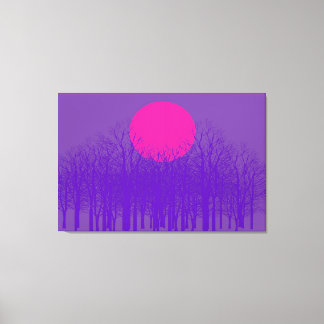 Toile Coucher de soleil violet