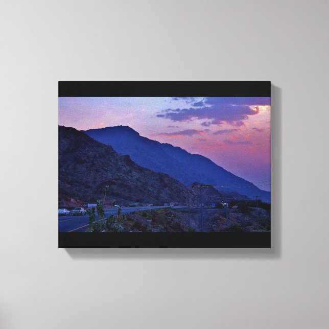 Toile Coucher du soleil de montagne (Recto)