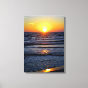 Toile Coucher du soleil d'océan