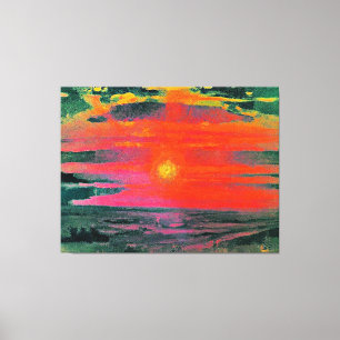 Toile Coucher du soleil en hiver, oeuvre d'Arkhip Kuindz