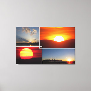 Toile Couchers du soleil 4-Photo faits sur commande