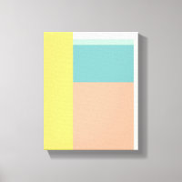 Couleur Bloc Art dans Retro Beach Couleurs pastel