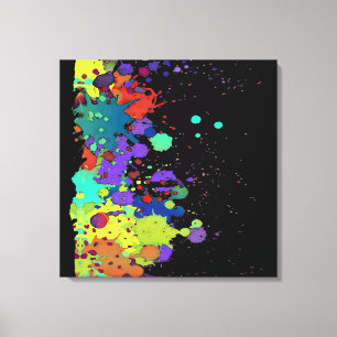 Toile COULEUR FUNNY SPLASH I + votre backgr. & idées