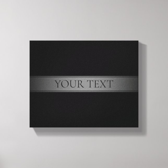 Toile Couleur modifiable de bande de dégradé simple et é (Recto)