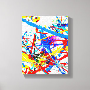 Toile Couleur primaire abstraite 'C'est comme ça est'