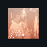 Toile Couleur superposition élégant cadeau Anniversaire<br><div class="desc">Cette décoration murale design et personnalisée est recouverte de couleurs vives,  de la photo du couple (mieux vaut utiliser une photo en noir et blanc) et d'une typographie moderne. Vous pouvez éditer cette toile d'anniversaire avec votre photo,  les noms,  le nombre d'années ou tout message personnalisé.</div>