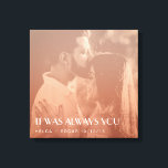 Toile Couleur superposition photo personnalisée Nouveaux<br><div class="desc">Cette décoration murale design et personnalisée est recouverte de couleurs vives,  de la photo du couple (mieux vaut utiliser une photo en noir et blanc) et d'une typographie moderne. Vous pouvez modifier cette impression de toile avec votre photo,  les noms,  le nombre d'années ou tout message personnalisé.</div>