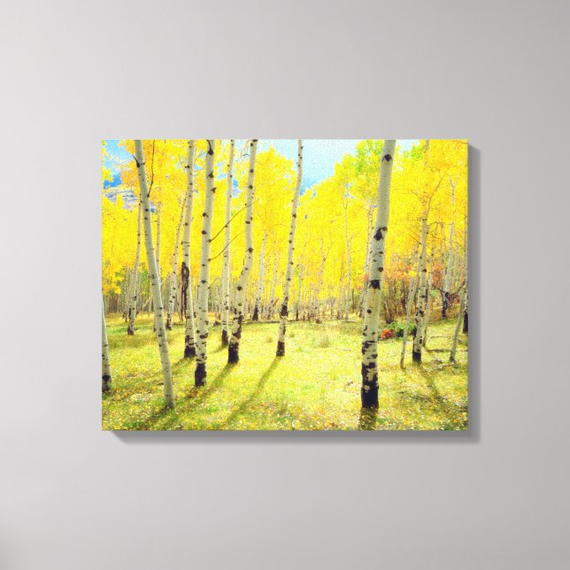 Toile Couleurs automnales des arbres d'Aspen 4 (Recto)