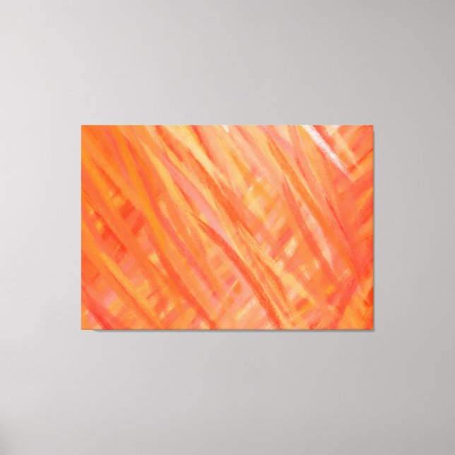 Toile Couleurs chaudes Peinture d'art Abstrait 3 (Recto)
